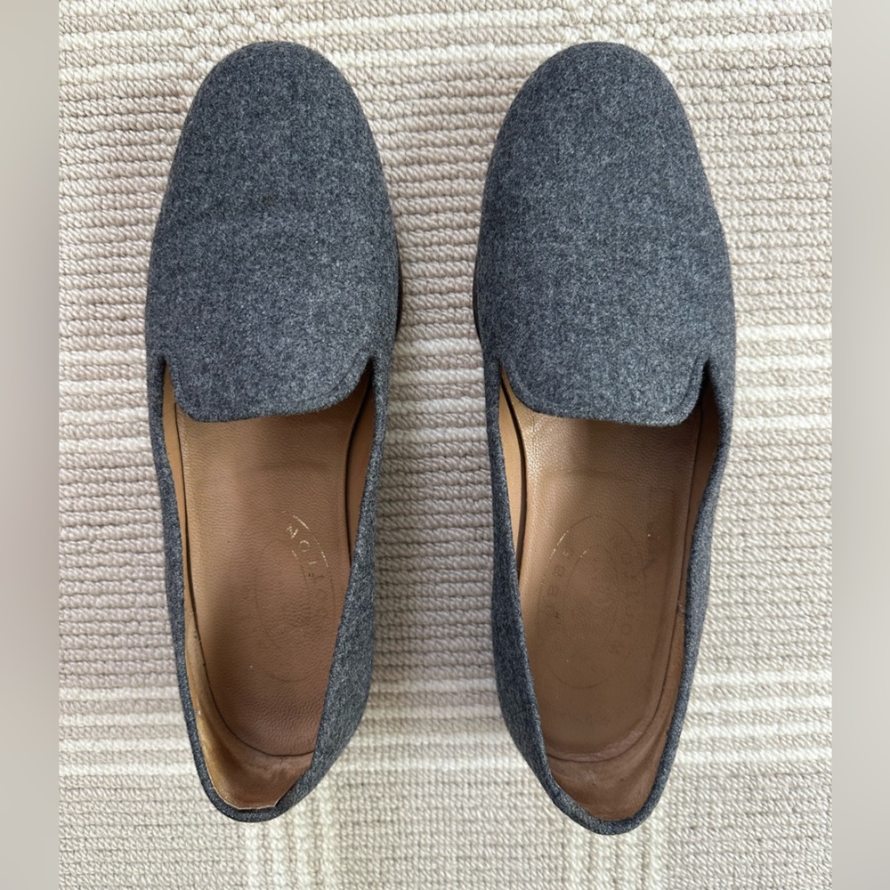 Men's Stubbs & Wootton Gray Flannel Slippers Shoe size 9.5